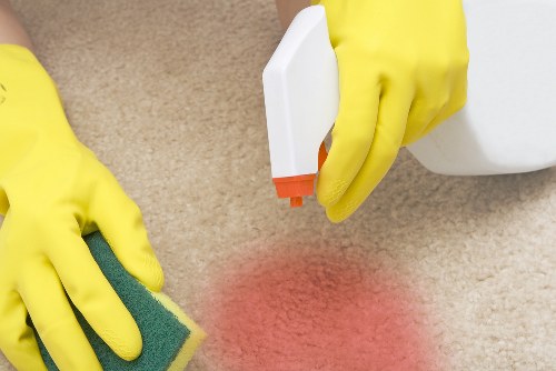 Elegant Knightsbridge cleaners handling premium garment care