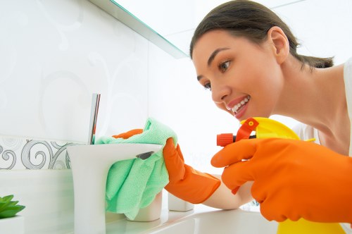 DIY oven cleaning tools and supplies on a kitchen counter