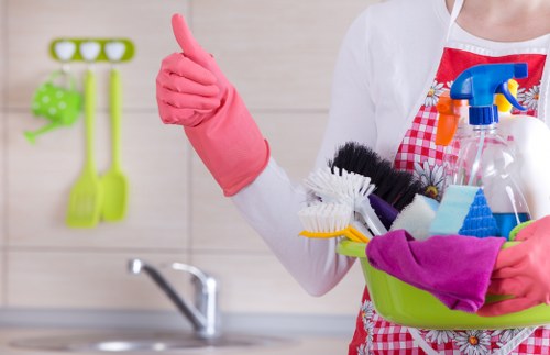 Professional office environment supported by regular cleaning